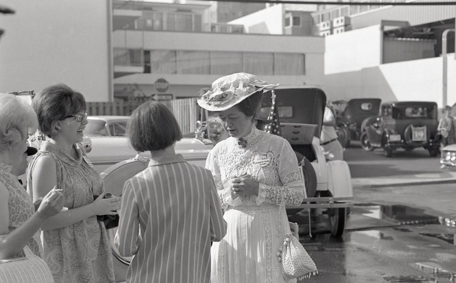 sl47 Negative 1960\'s Waco Texas Women Vintage Cars Historical Parade 314a sl47 Negative 1960\'s Waco Texas Women Vintage Cars Historical Parade 314a