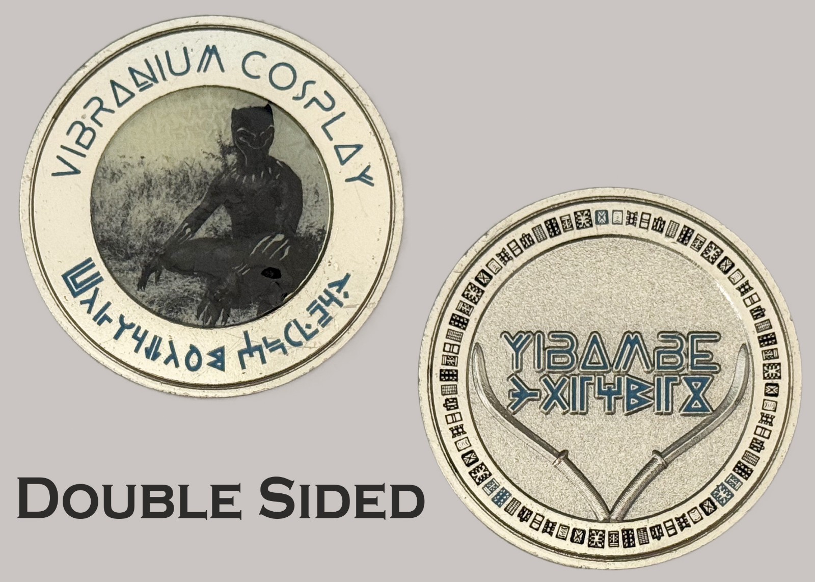 Vibranium Cosplay Black Panther Themed Graphic Challenge Coin  J#27