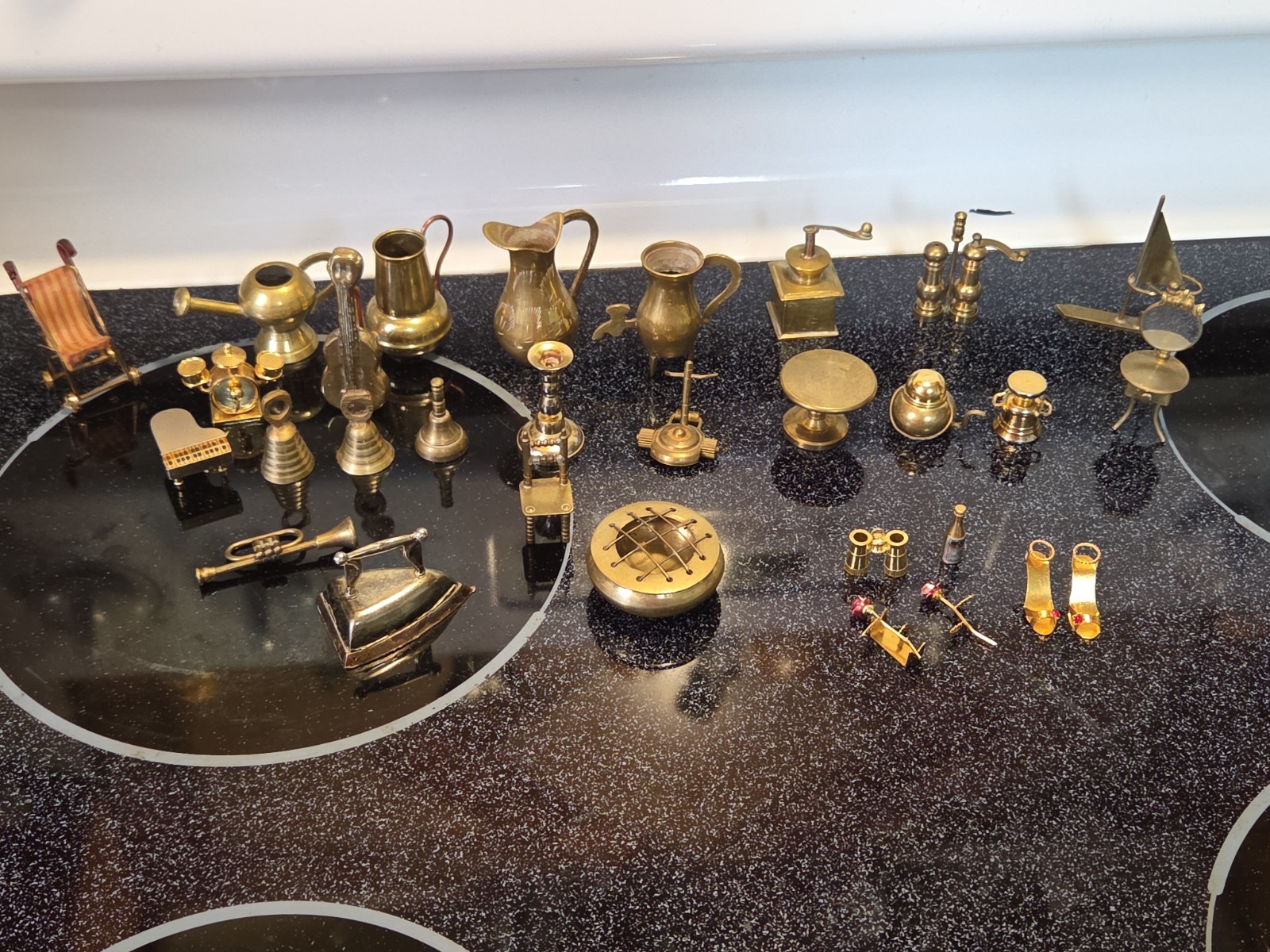 Lot Of 30 Brass Miniature Items. 