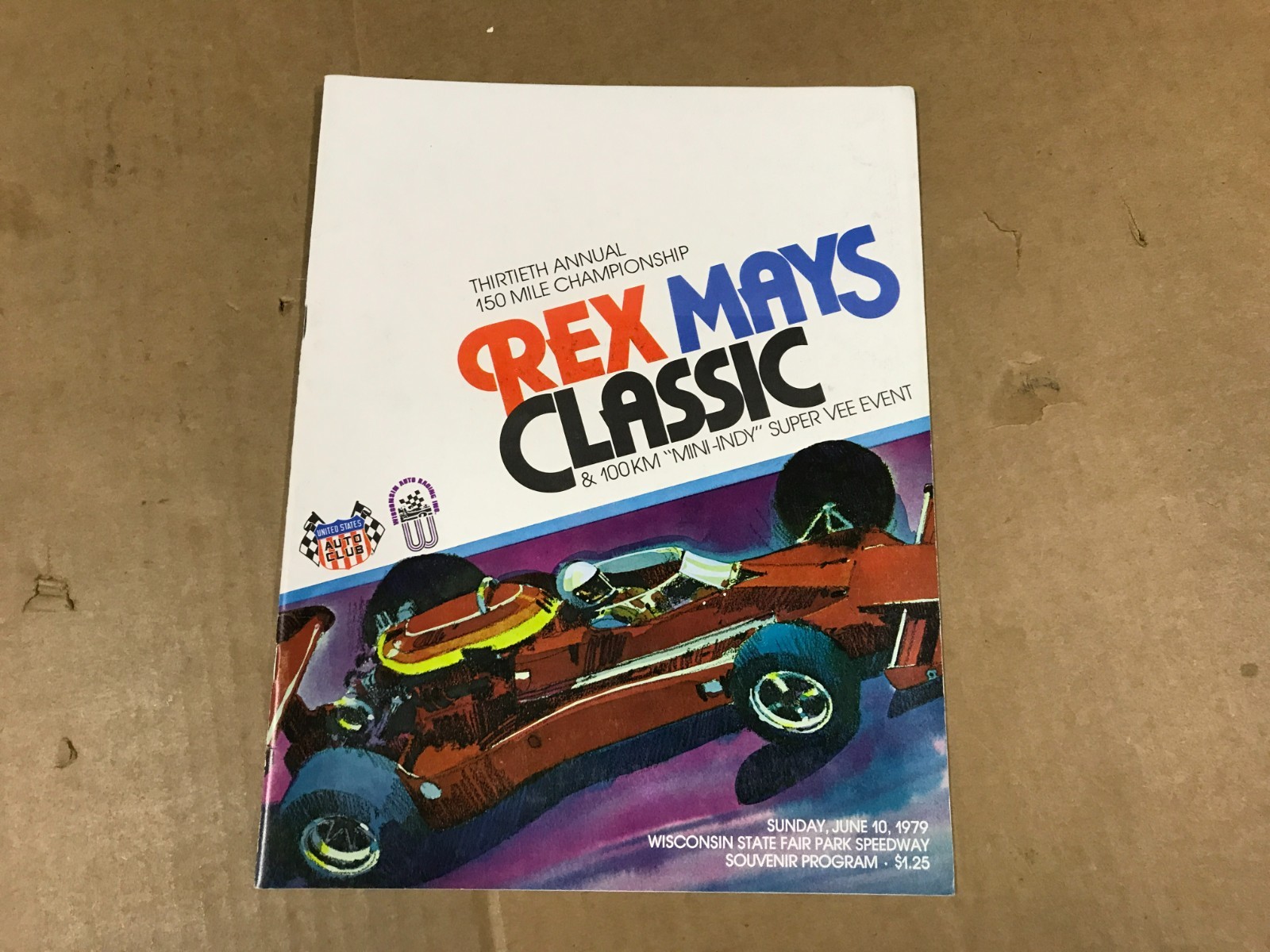 VTG Rex Mays Classic Official Racing Program - June 10, 1979