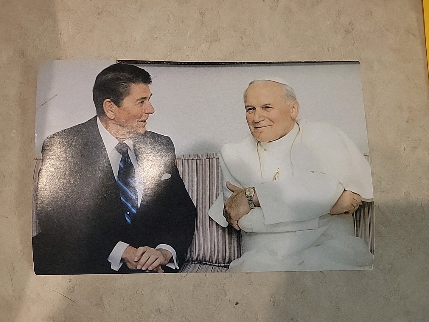 Ronald Reagan Campain Postcard John Paul Ii