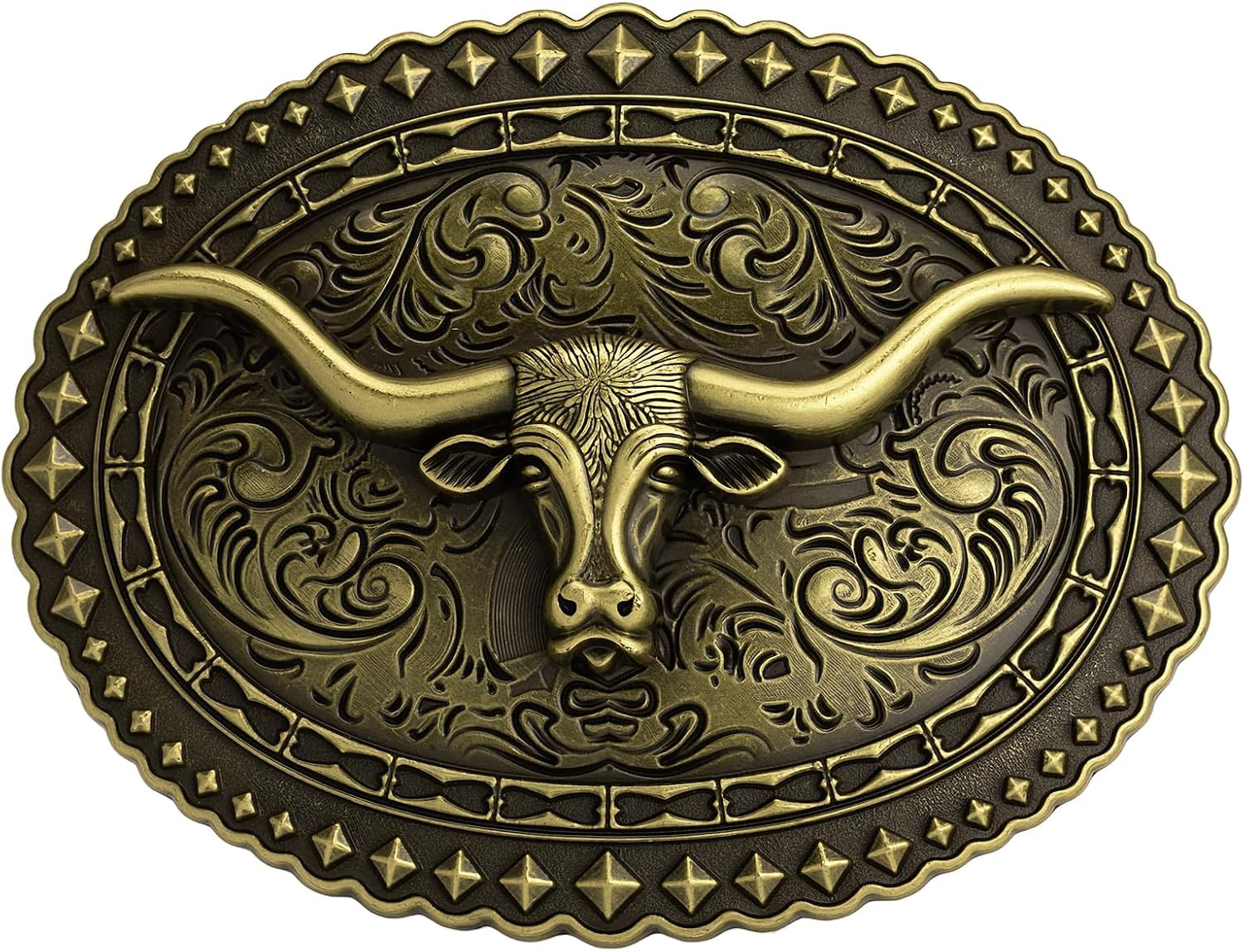 Vintage Longhorn Belt Buckle for 1.5