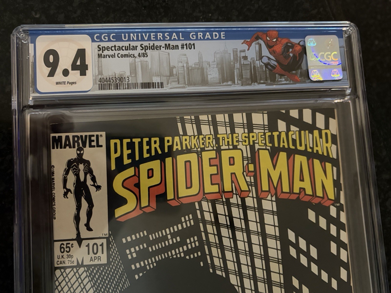 Spectacular Spider-Man 101 CGC Graded 9.4 White Pages Clean Marvel John Byrnes