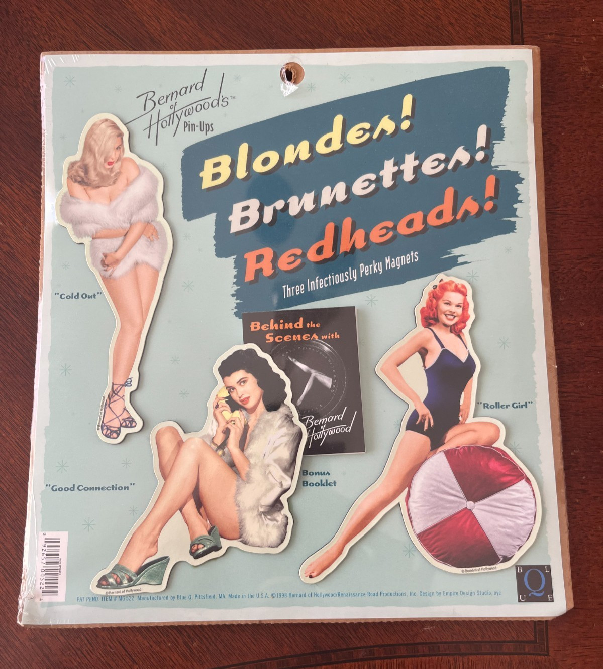 BERNARD OF HOLLYWOODS PIN-UPS BLONDES BRUNETTES REDHEADS PERKY MAGNETS