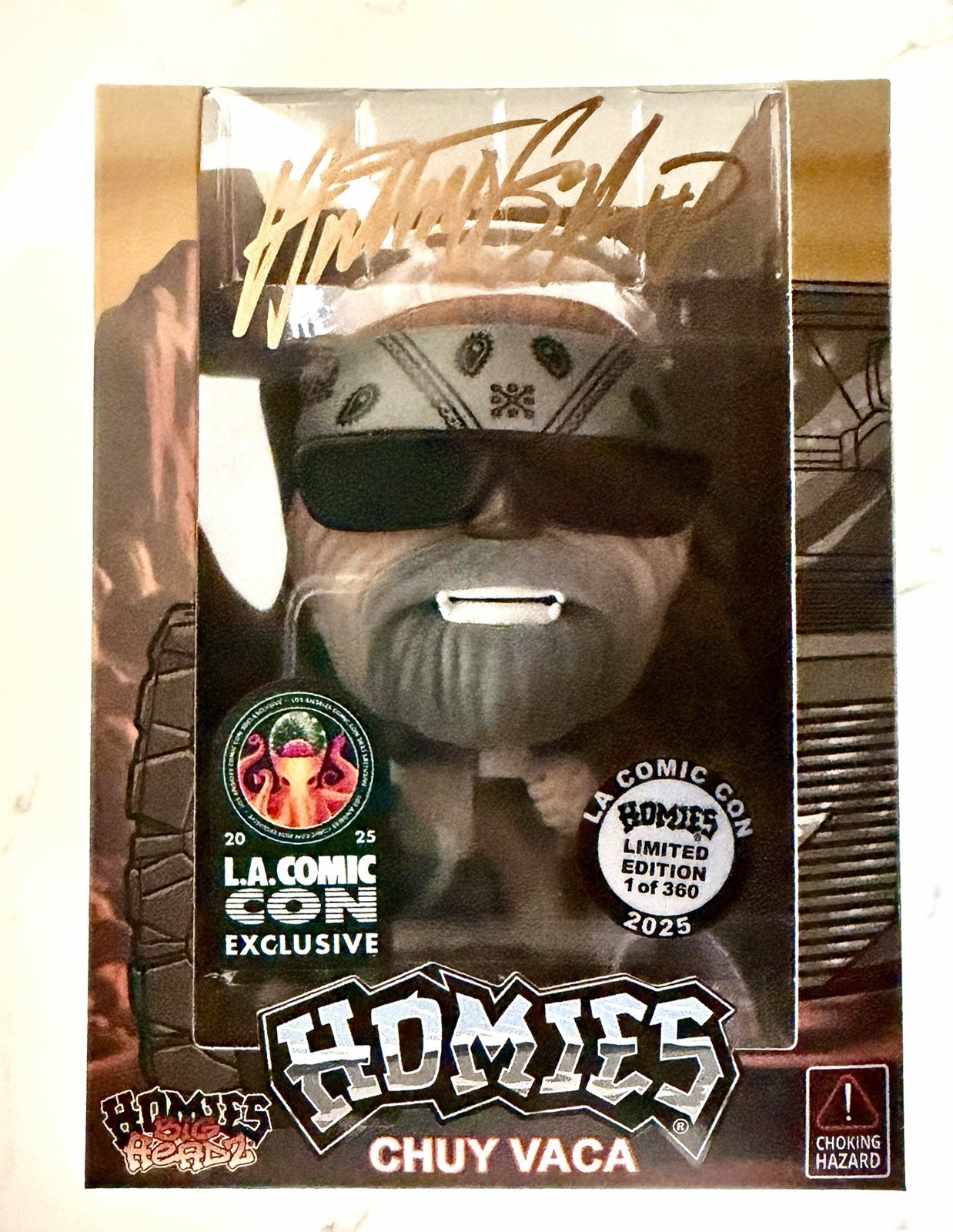 Homies Big Headz Chuy Vaca 360 PCS 2025 LACC Exclusive Signed