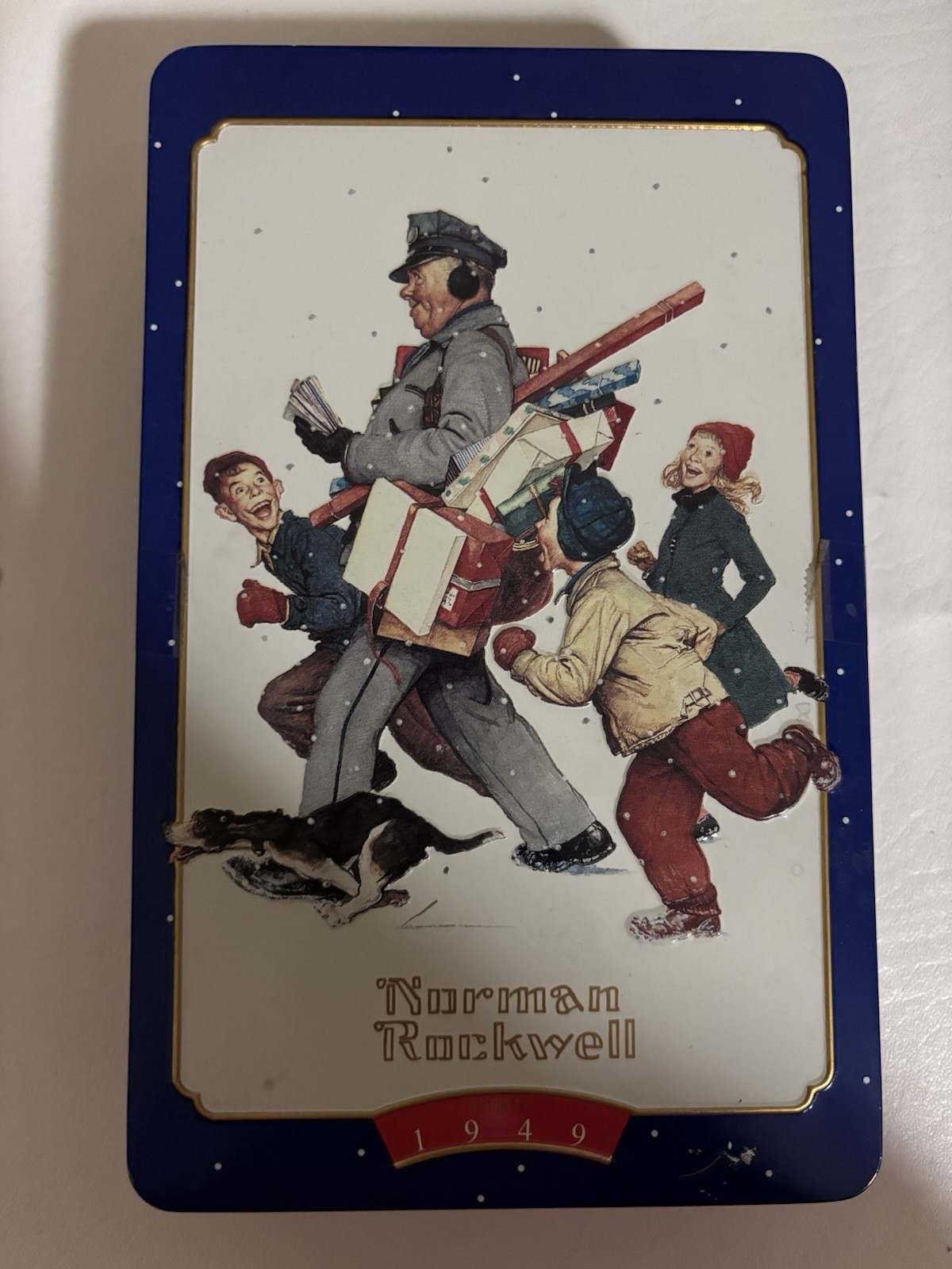 Norman Rockwell Limited Edition Canister Tin 1996 Snickers 9\