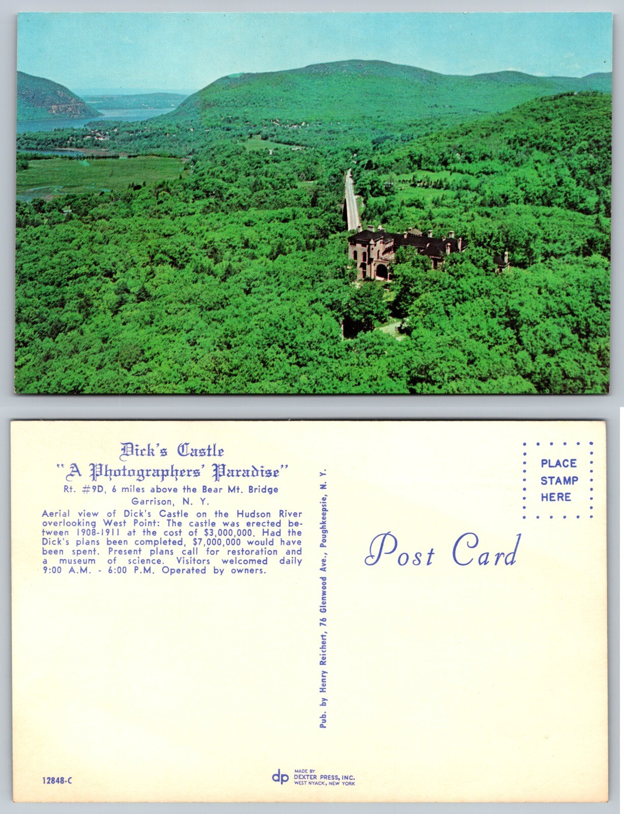 Dick\'s Castle Garrison New York NY Postcard