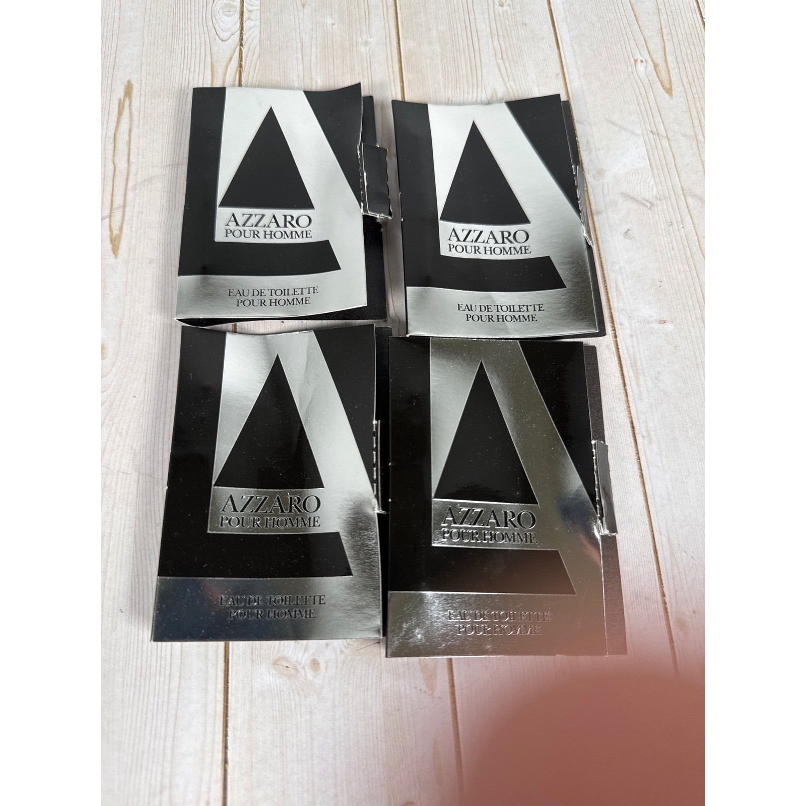 Azzaro Pour Homme Eau de Toilette 1.5ml Sample Vials Lot 4 Vintage