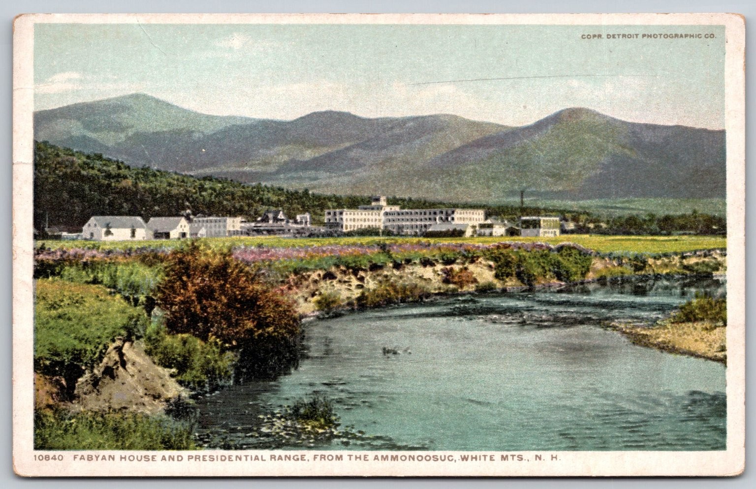 1916 Fabyan House Presidential Range White Mountains NH Postcard BB387