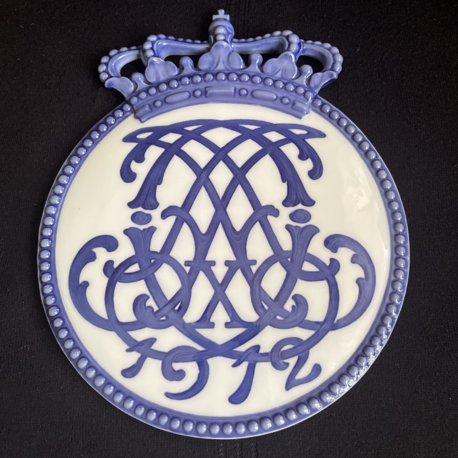 Royal Copenhagen 1912 Commemorative Coronation Plaque Plate