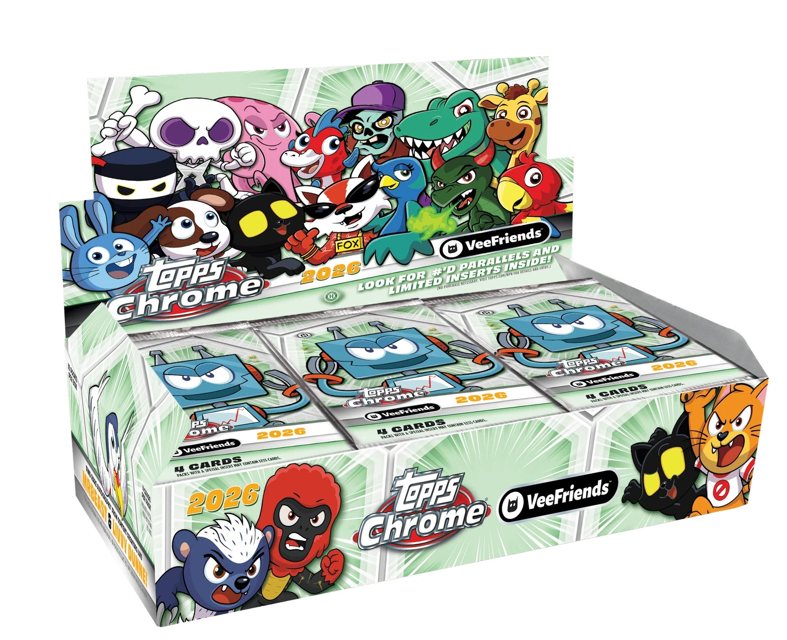 2026 TOPPS CHROME VEEFRIENDS HOBBY BOX (72 Cards) GaryVee Brand New Sealed QTY 2026 TOPPS CHROME VEEFRIENDS HOBBY BOX (72 Cards) GaryVee Brand New Sealed QTY