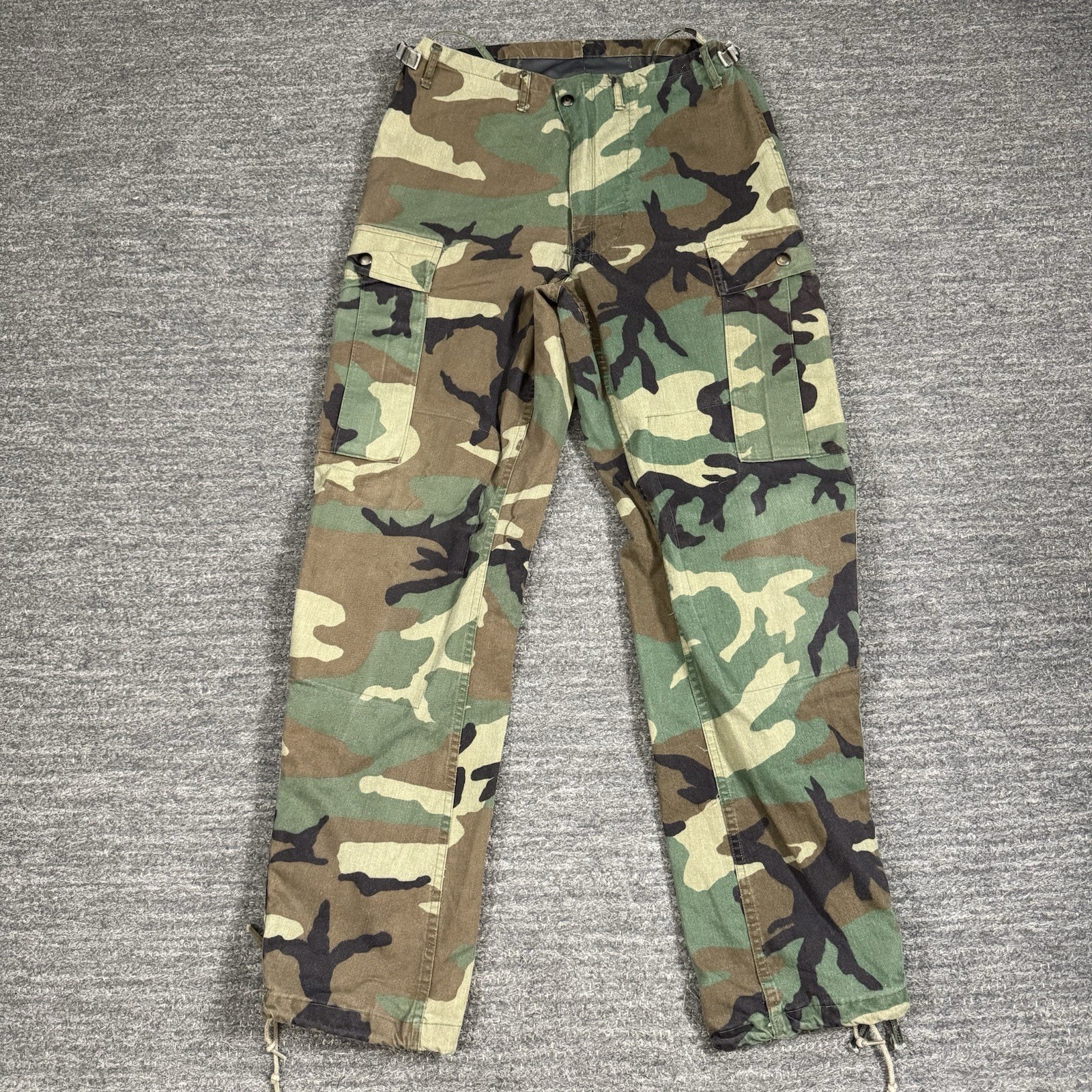 US Military Pants Men XS 32X31 Woodland Camo Chemical Protective Suit Class 1