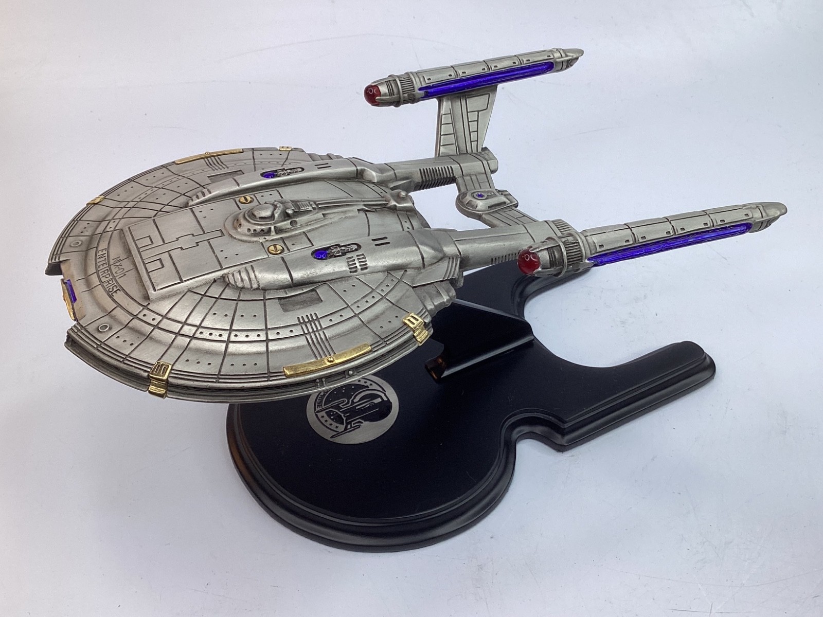 RARE 2002 Franklin Mint Star Trek Enterprise NX-01 Pewter 9\