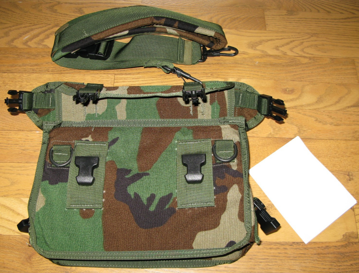 Rare Unissued USGI 308 / 7.62 Ammo Case w/ Padded Sling - Woodland Camo F206220