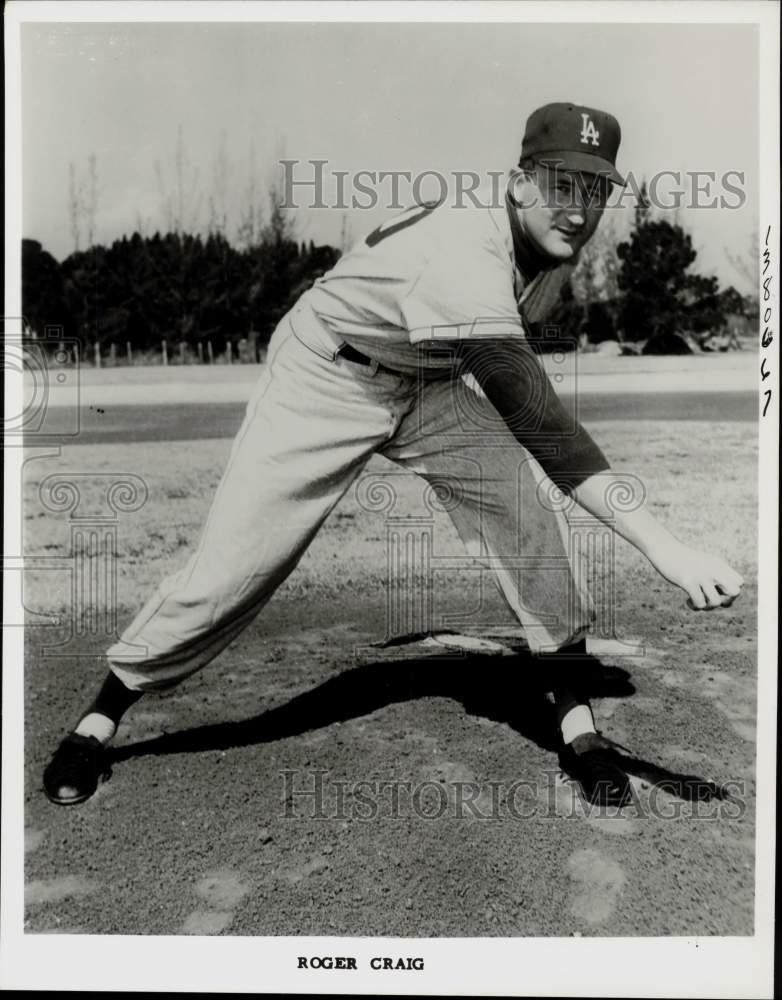 Press Photo Los Angeles Dodgers Baseball Player Roger Craig - kfx07021 Press Photo Los Angeles Dodgers Baseball Player Roger Craig - kfx07021