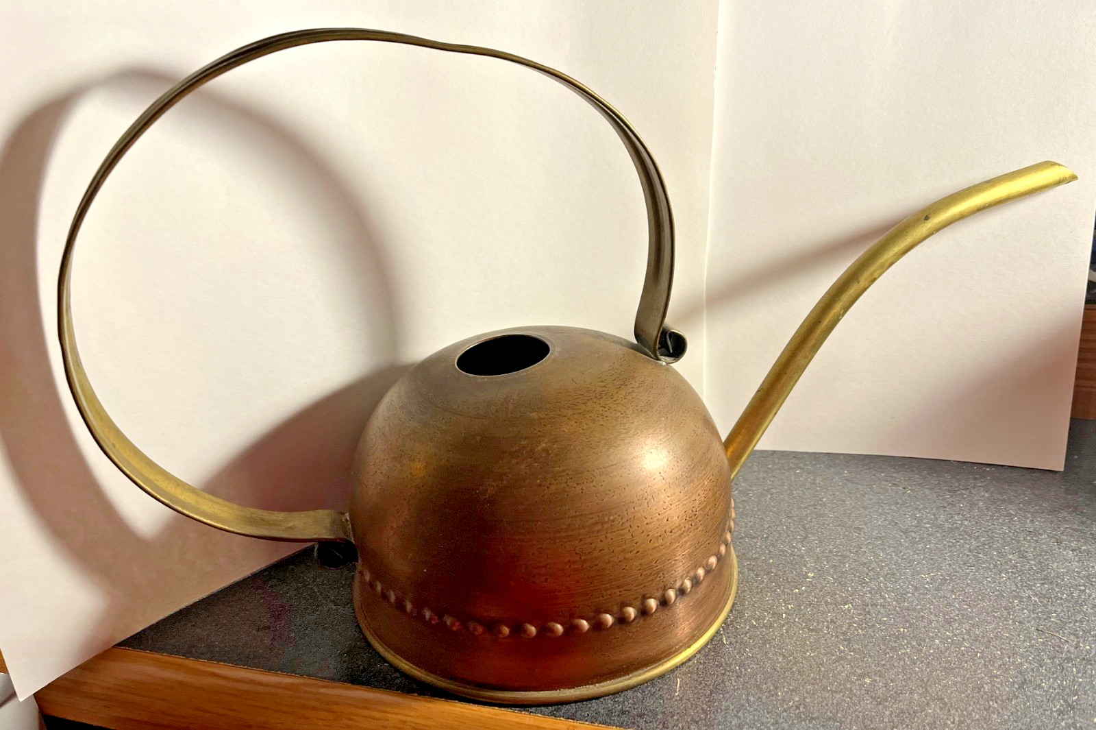Copper Water Can with Brass Spout by Jatex International