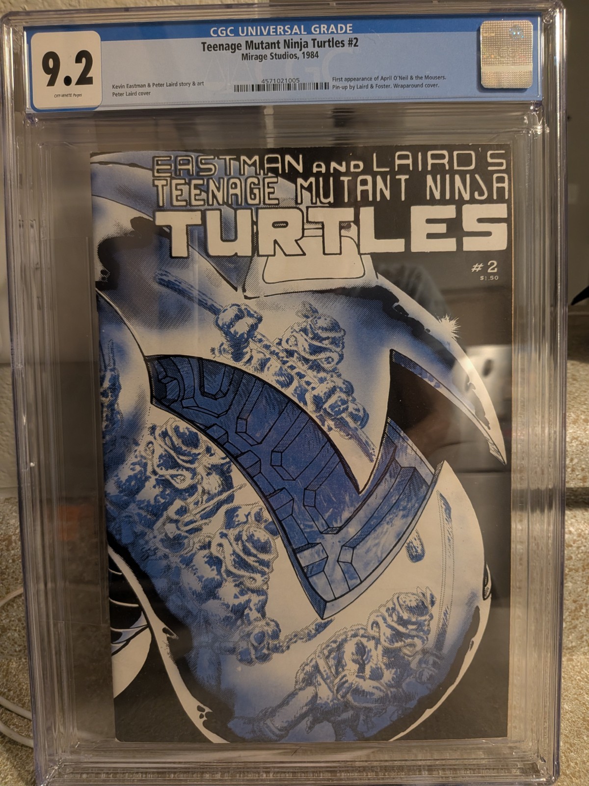 TMNT issue#2 1st print CGC 9.2 Teenage Mutant Ninja Turtles 1984