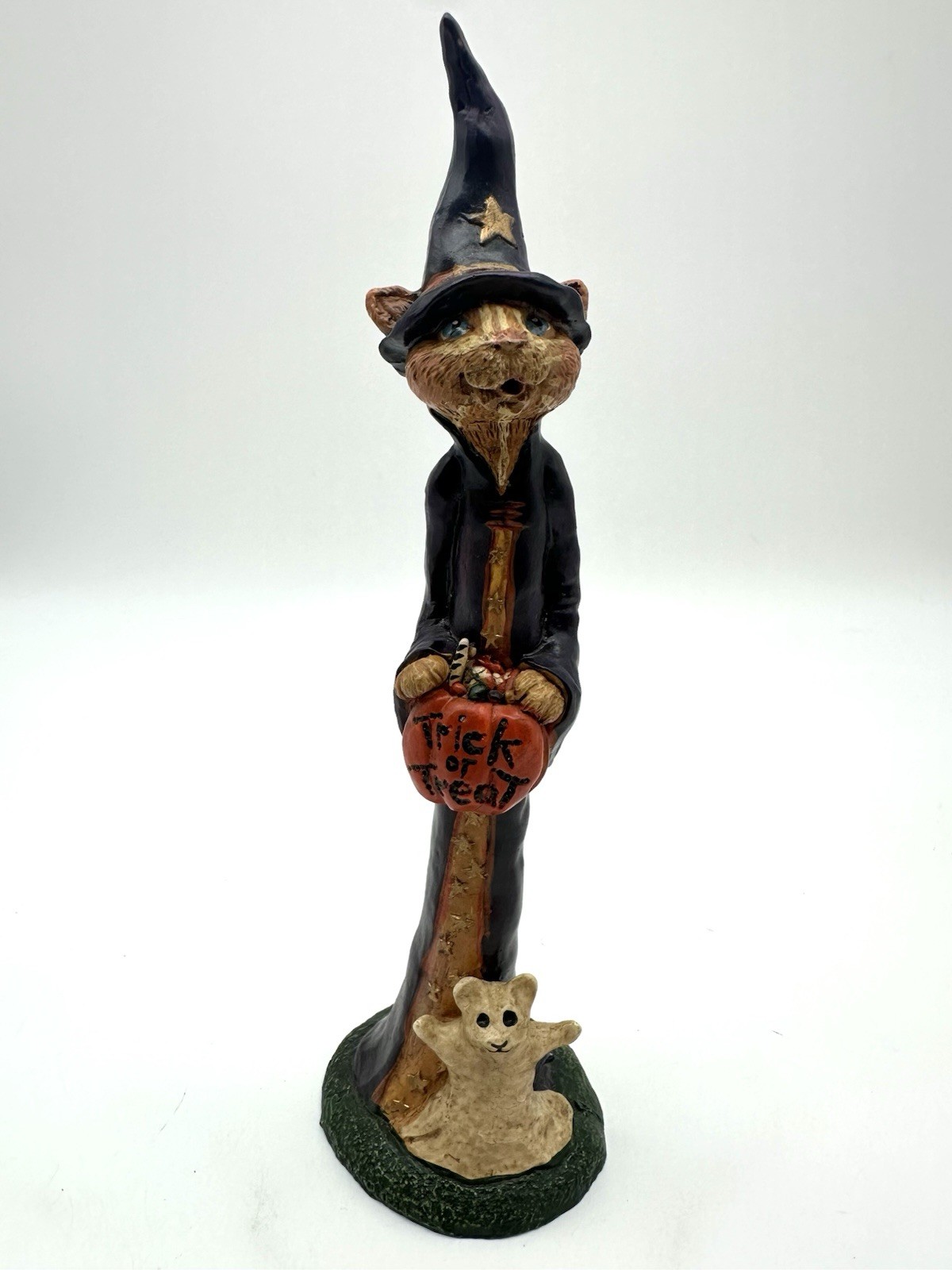 Vintage Kandy’s Folk Art Halloween cat figurine Kurt S.Adler #HW435