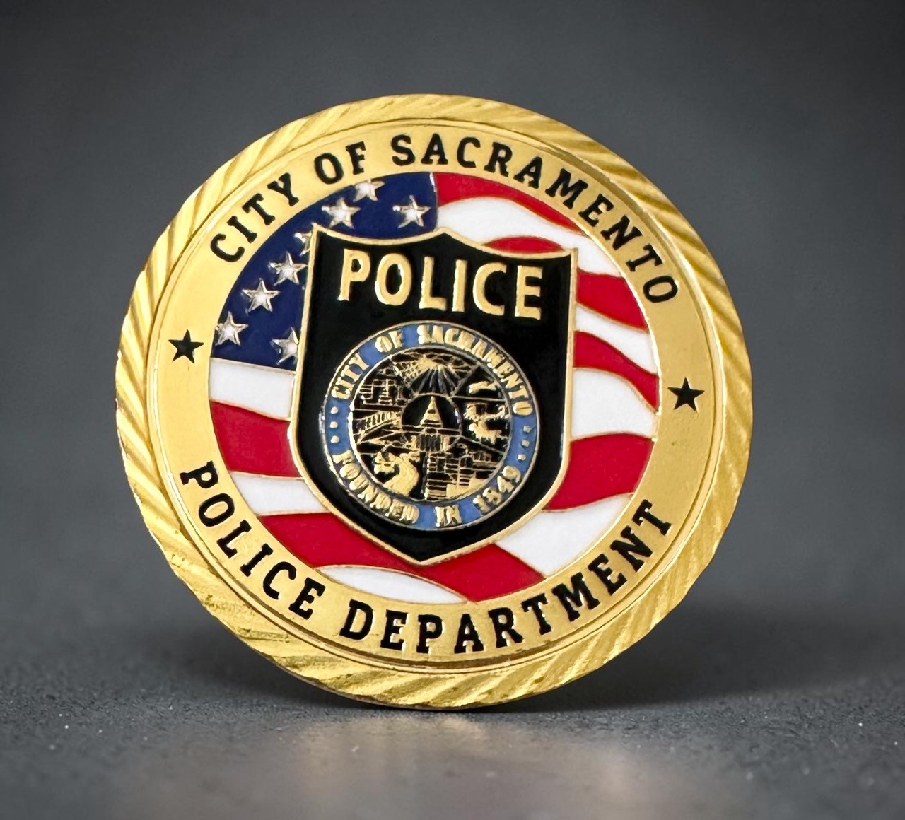 CITY OF SACRAMENTO CALIFORNIA CAPITAL POLICE DEPT CHALLENGE COIN ·PERFECT GIFT· CITY OF SACRAMENTO CALIFORNIA CAPITAL POLICE DEPT CHALLENGE COIN ·PERFECT GIFT·