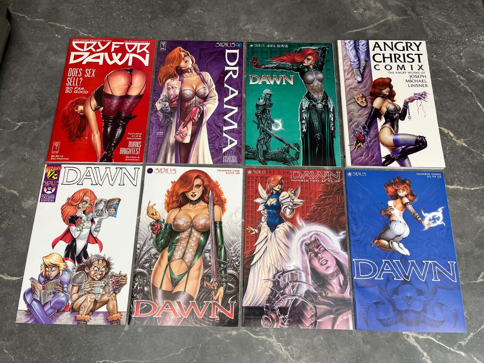 Rare Cry For Dawn #5 2nd Print Dawn Lucifer's Halo #1-4 Drama #1 Linsner Lot