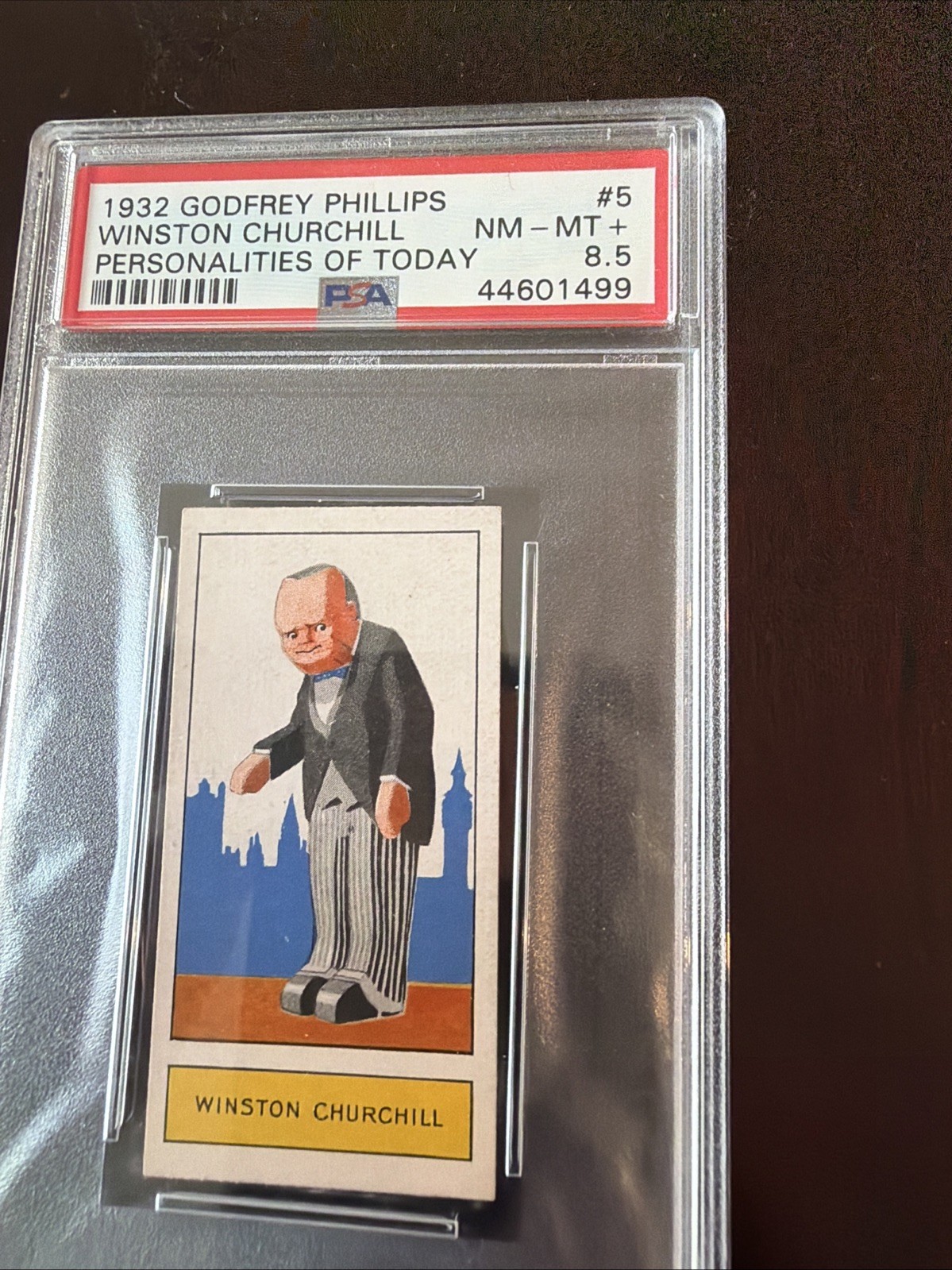 1932 Winston Churchill Card PSA 8.5 None Higher