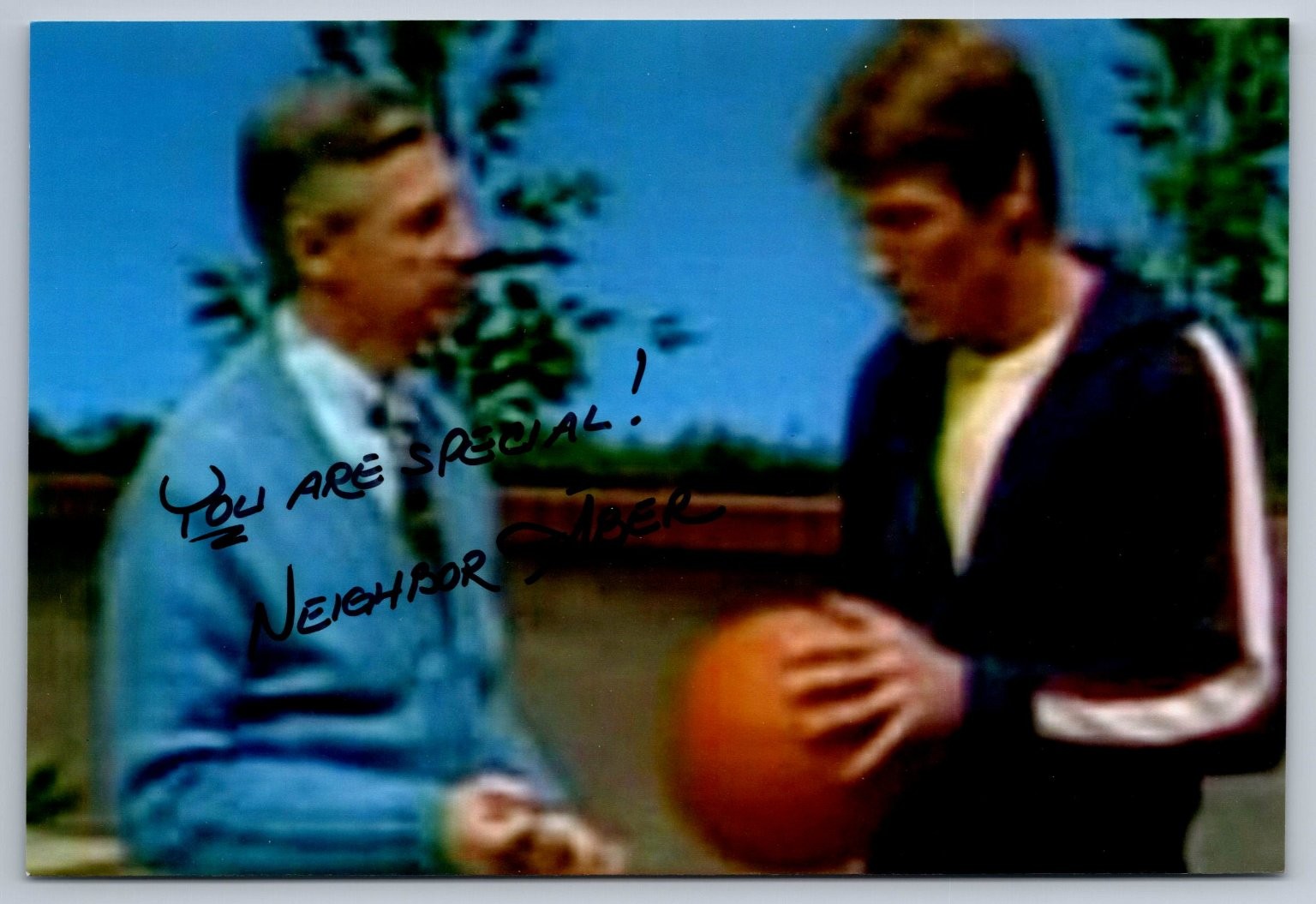 Fred Rogers Chuck Aber Autographed Photo You Are Special Signed Neighbor Aber Fred Rogers Chuck Aber Autographed Photo You Are Special Signed Neighbor Aber
