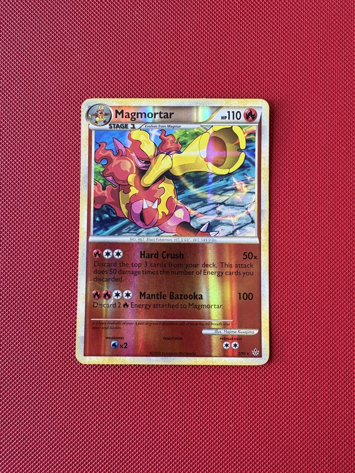Pokemon Magmortar 2/95 Pokemon Unleashed Reverse Holo MP