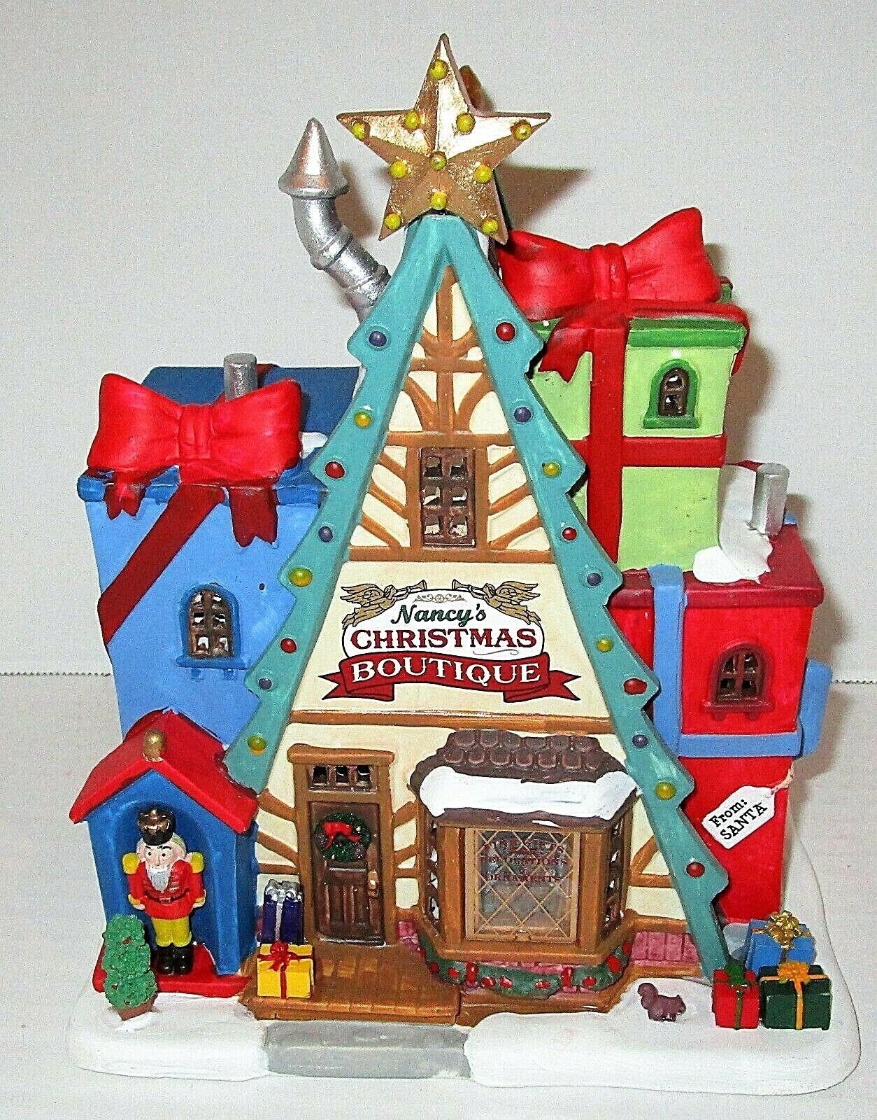 LEMAX CHRISTMAS VILLAGE ~ Lighted Porcelain Building NANCY'S CHRISTMAS BOUTIQUE