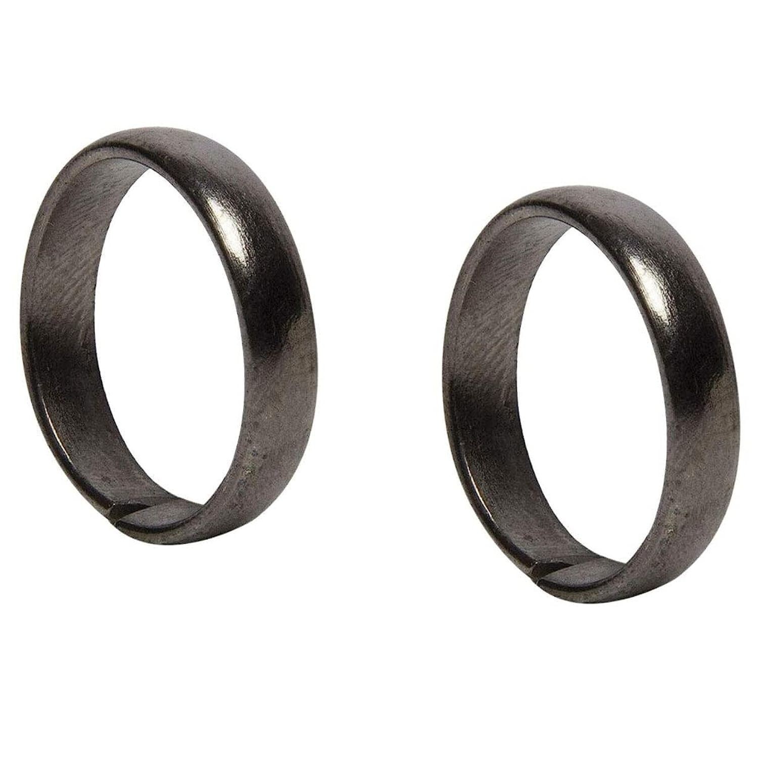 2 Pcs Original Black Horse Shoe Iron Shani Rings Good Quality Adjustable Size