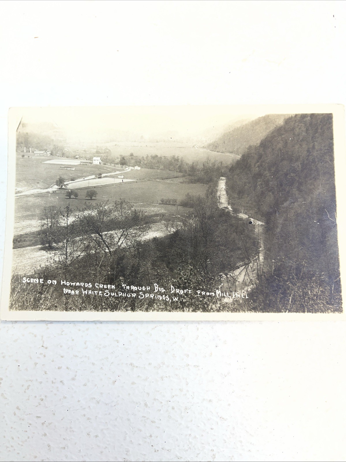 Scene On Howard’s Creek Through Big Draft  Post Card