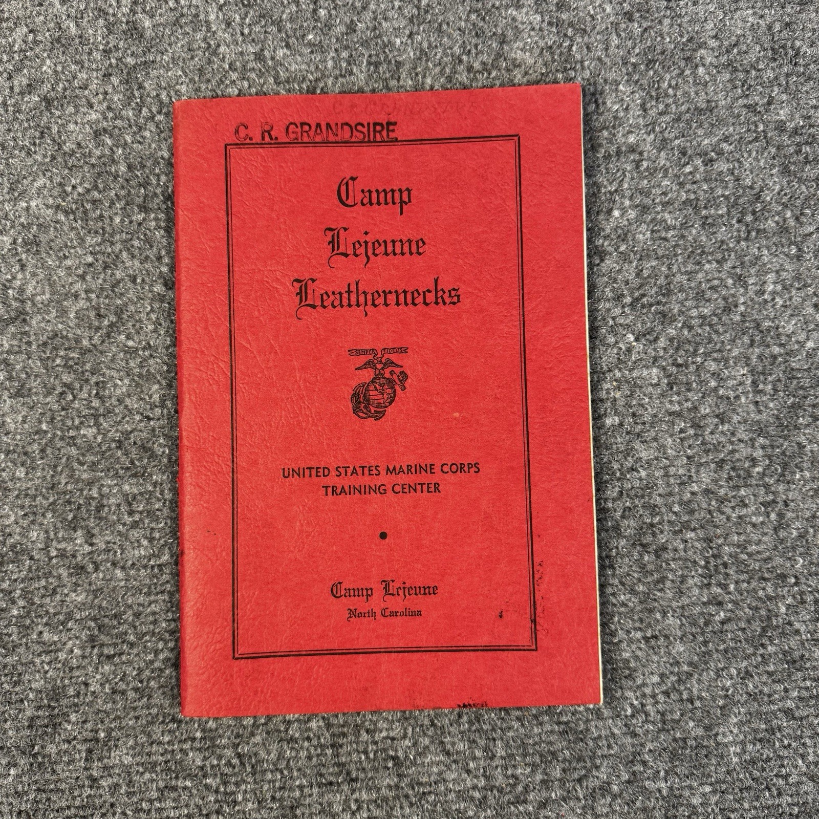 Vintage 1946 Camp Lejeune Leathernecks Book USMC US Marine Corps WWII Era Vintage 1946 Camp Lejeune Leathernecks Book USMC US Marine Corps WWII Era