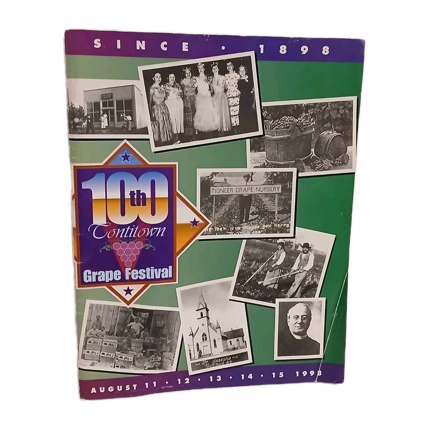 1998 100th Tontitown Grape Festival Program Magazine Arkansas