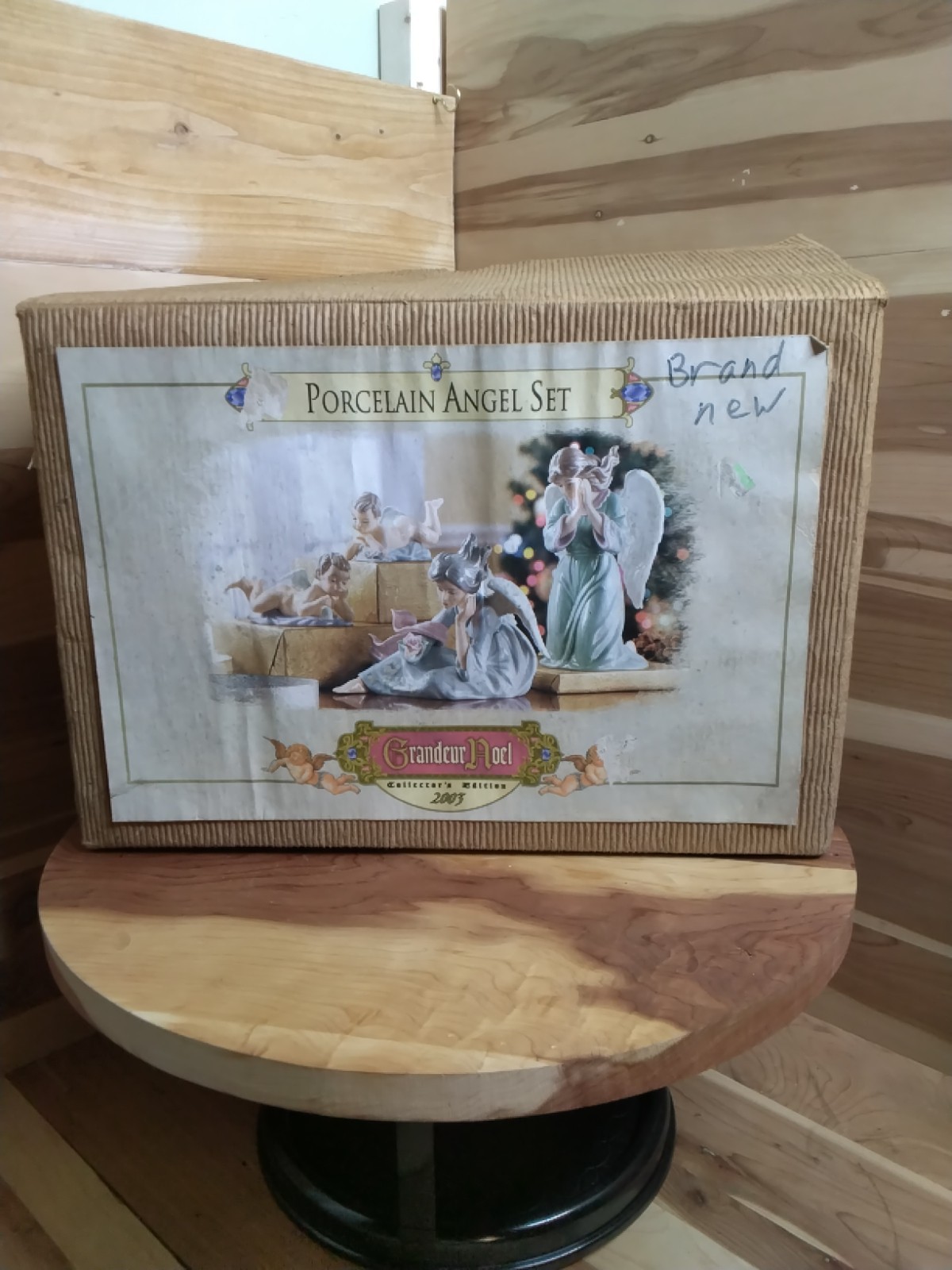 Vintage Grandeur Noel 2003 Collector Edition Porcelain Angel Set 4 Piece...