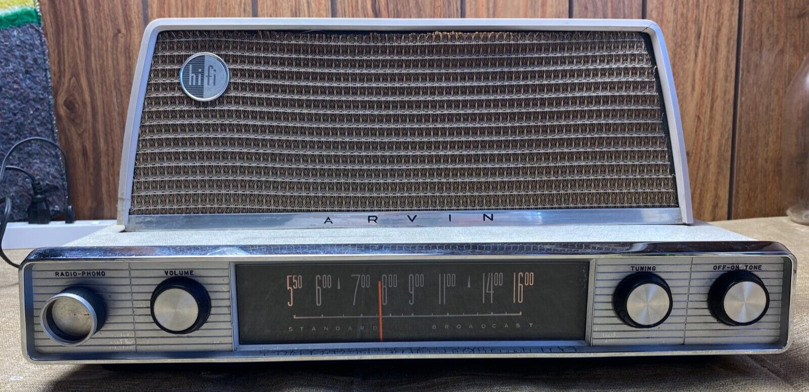1959 Arvin Radio Model 3582 Mid Century Modern AM Hi Fi Tube Radio 1959 Arvin Radio Model 3582 Mid Century Modern AM Hi Fi Tube Radio