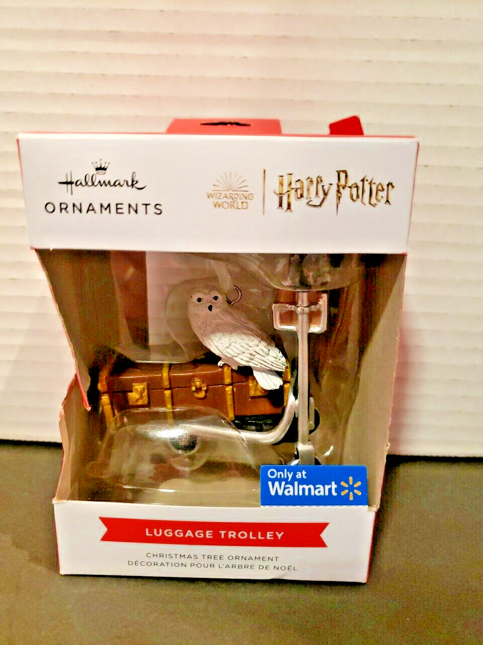 Hedwig Ornament Harry Potter Luggage Trolley Walmart Red Box NEW 2023 Hallmark