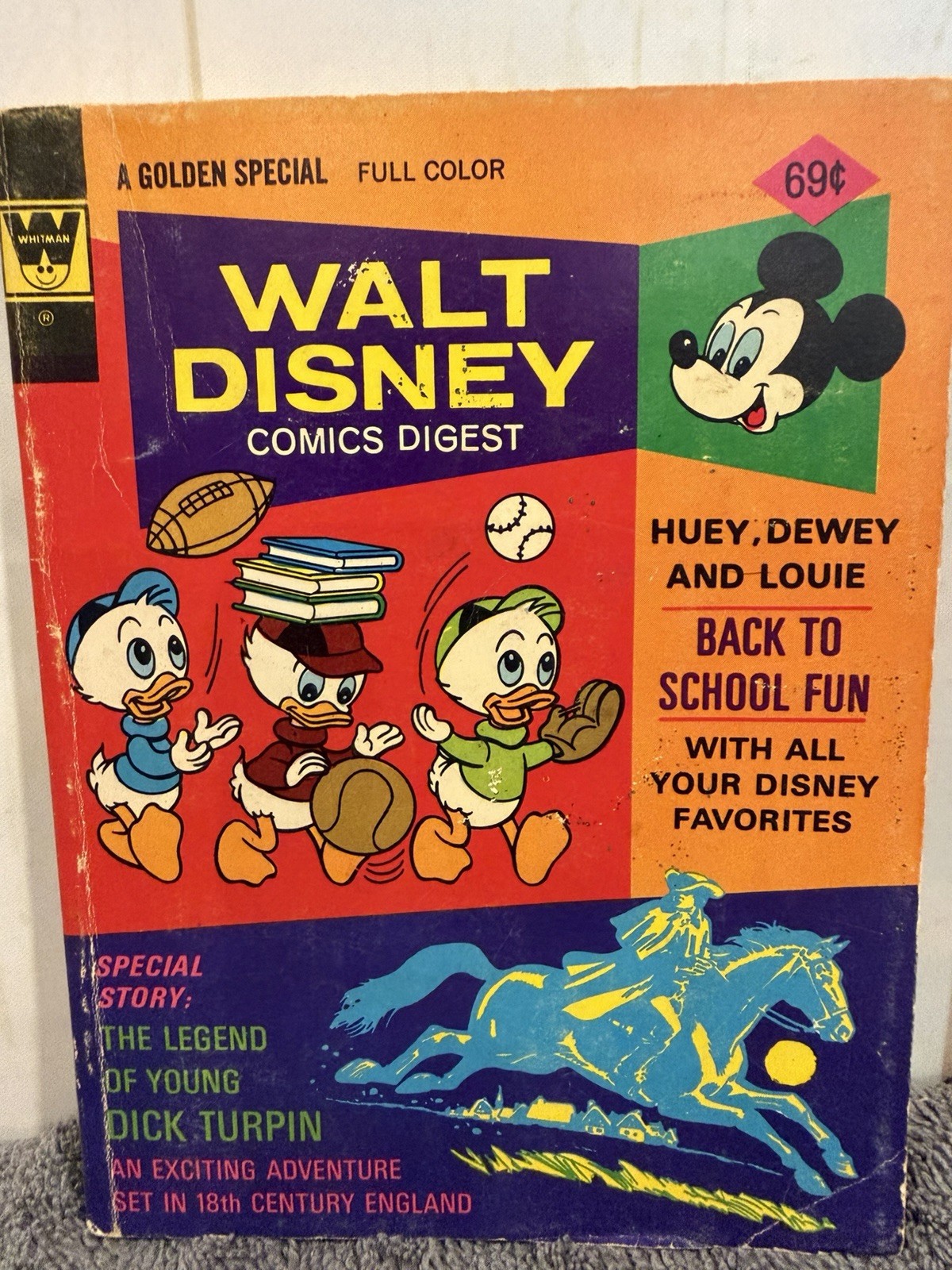 1975 Old WALT DISNEY Comics Digest #56 WHITMAN 128 pages Stories & Games ⚡️⚡️