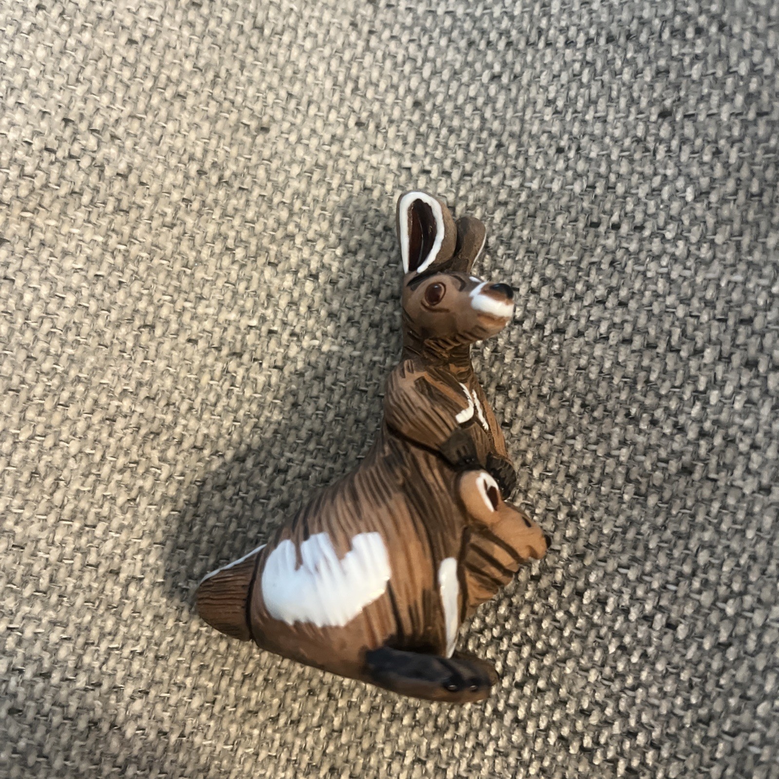 Vintage Casals Peru Kangaroo Joey Clay Pottery Art Incense holder ? figurine