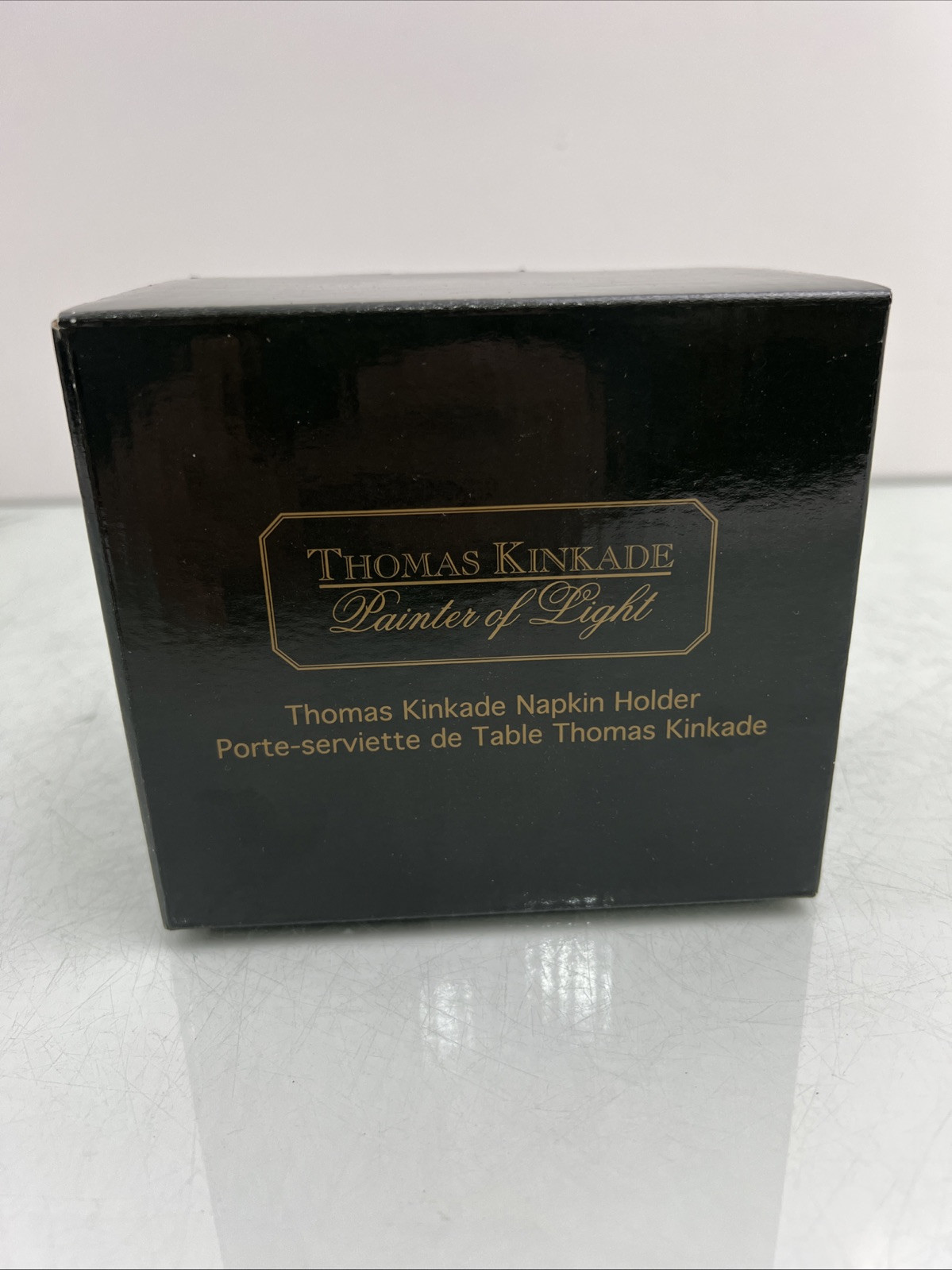 NIB 2005 Thomas Kinkade\'s Napkin Holder Seaside Hideaway Wood NIB 2005 Thomas Kinkade\'s Napkin Holder Seaside Hideaway Wood