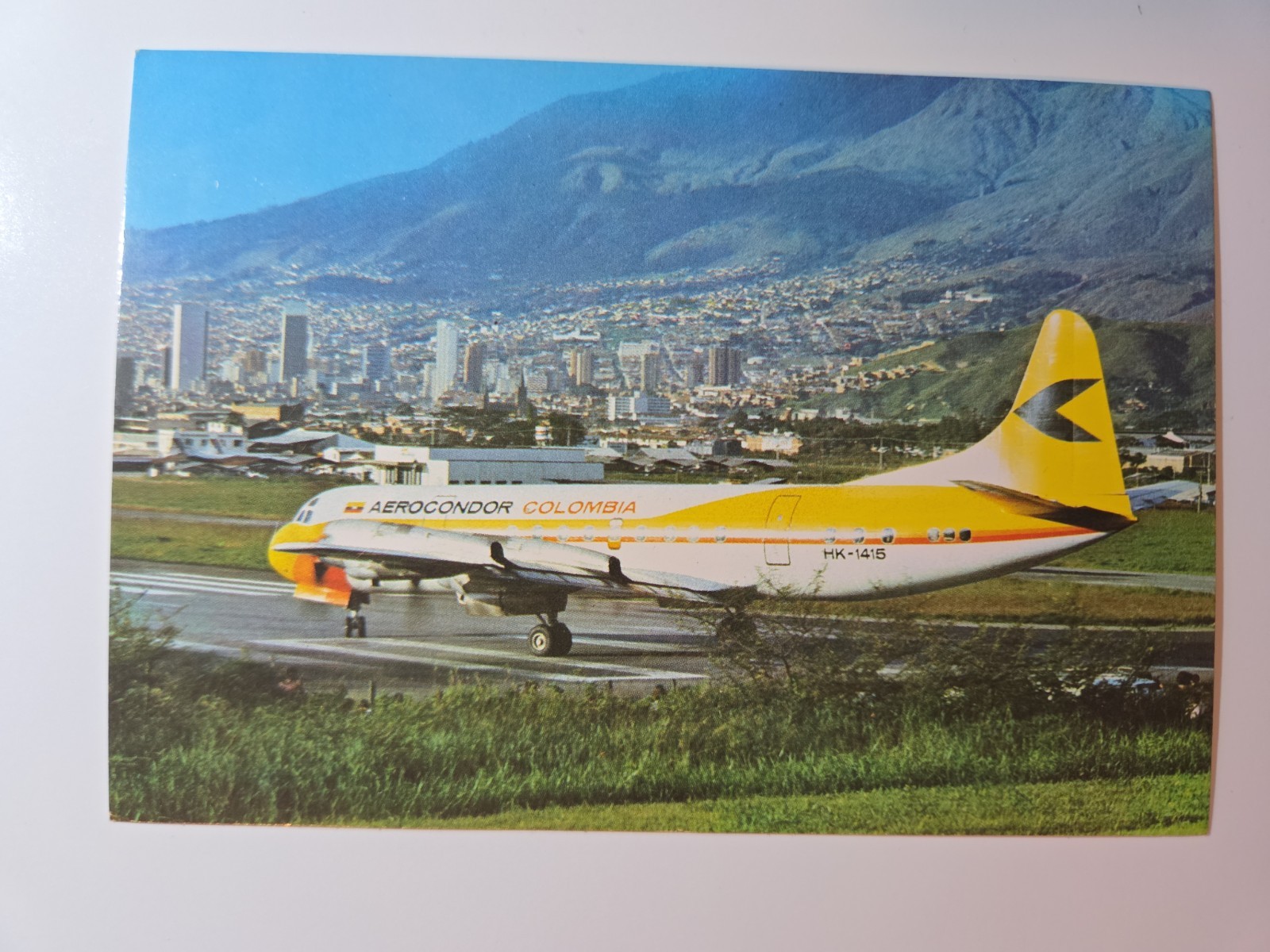 Aerocondor Colombia Lockheed Electra L-188A Postcard