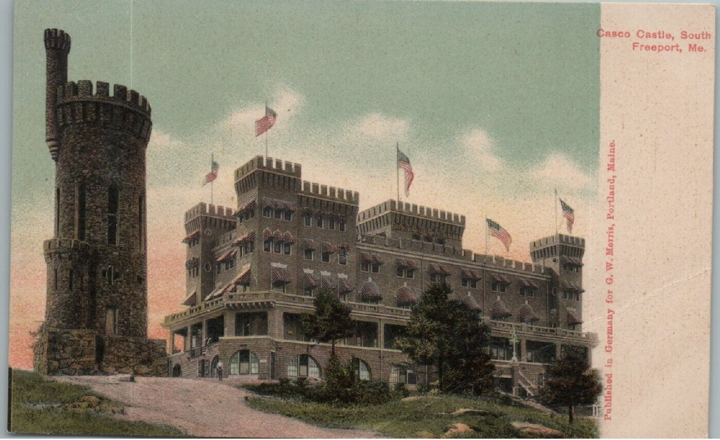 Vintage Postcard 1901-1907 Casco Casle, South Freeport, Maine (ME)