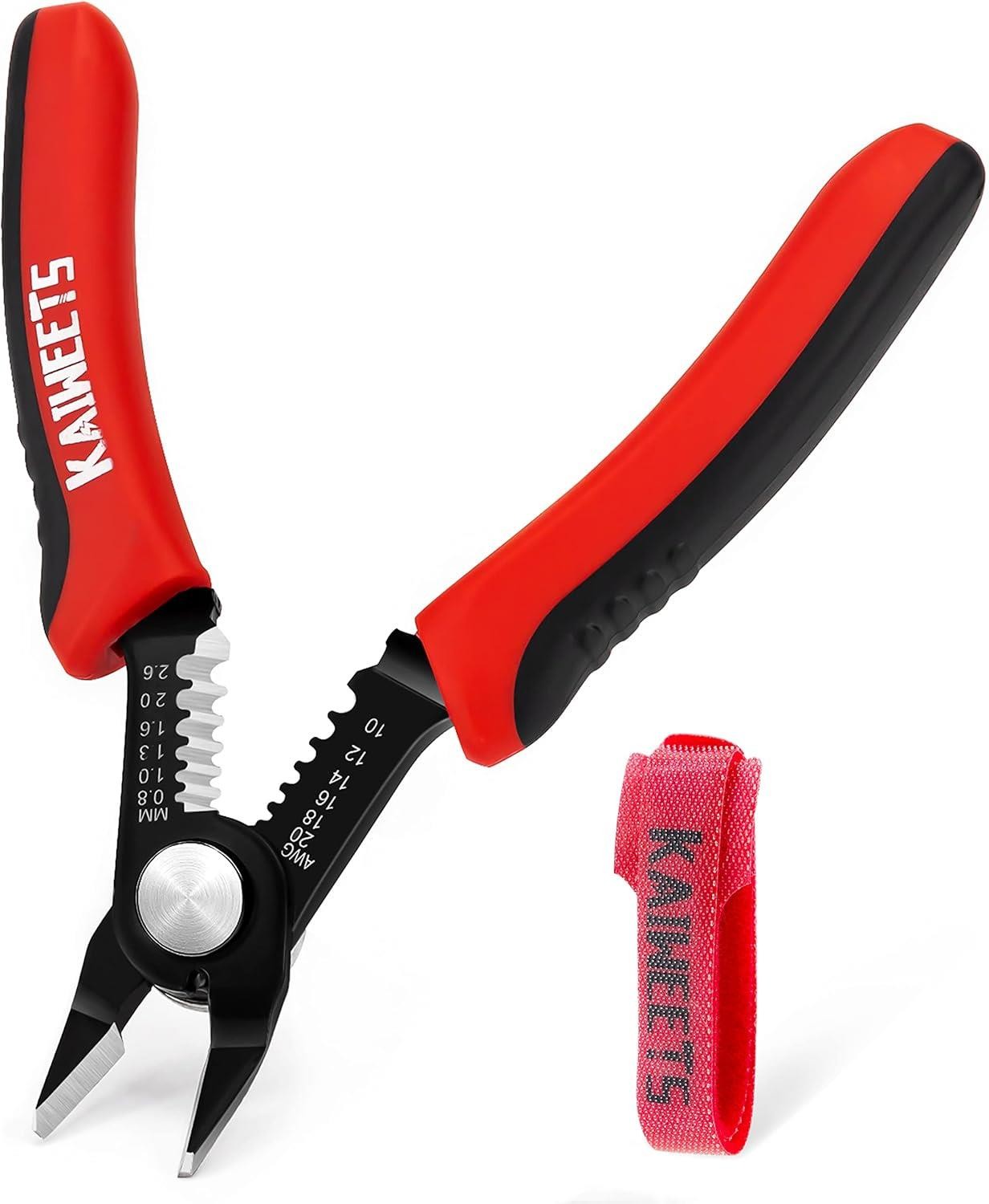 Wire Cutters 6-Inch Flush Pliers with Supplementary Stripping, Cutting Pliers, H