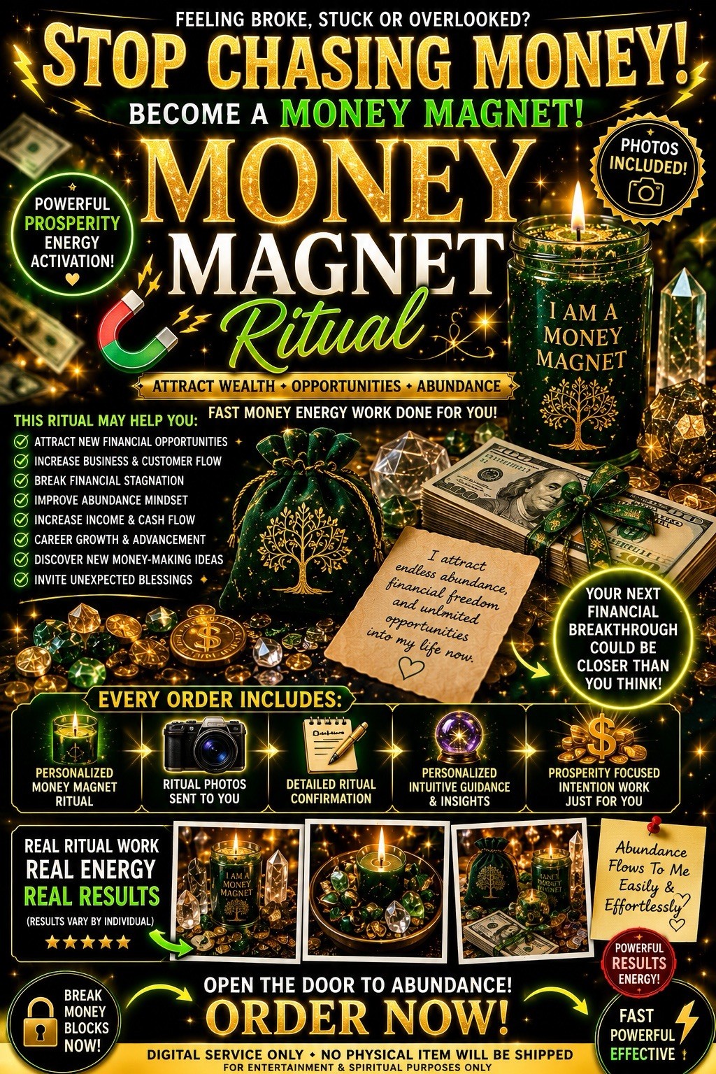 🔥💰 STOP CHASING MONEY | Money Magnet Ritual + Photos & Intuitive Guidance ✨💰