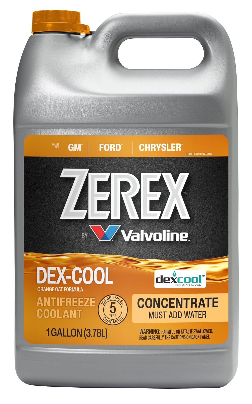 Zerex Dex-Cool Antifreeze Coolant Concentrate 1 Gallon