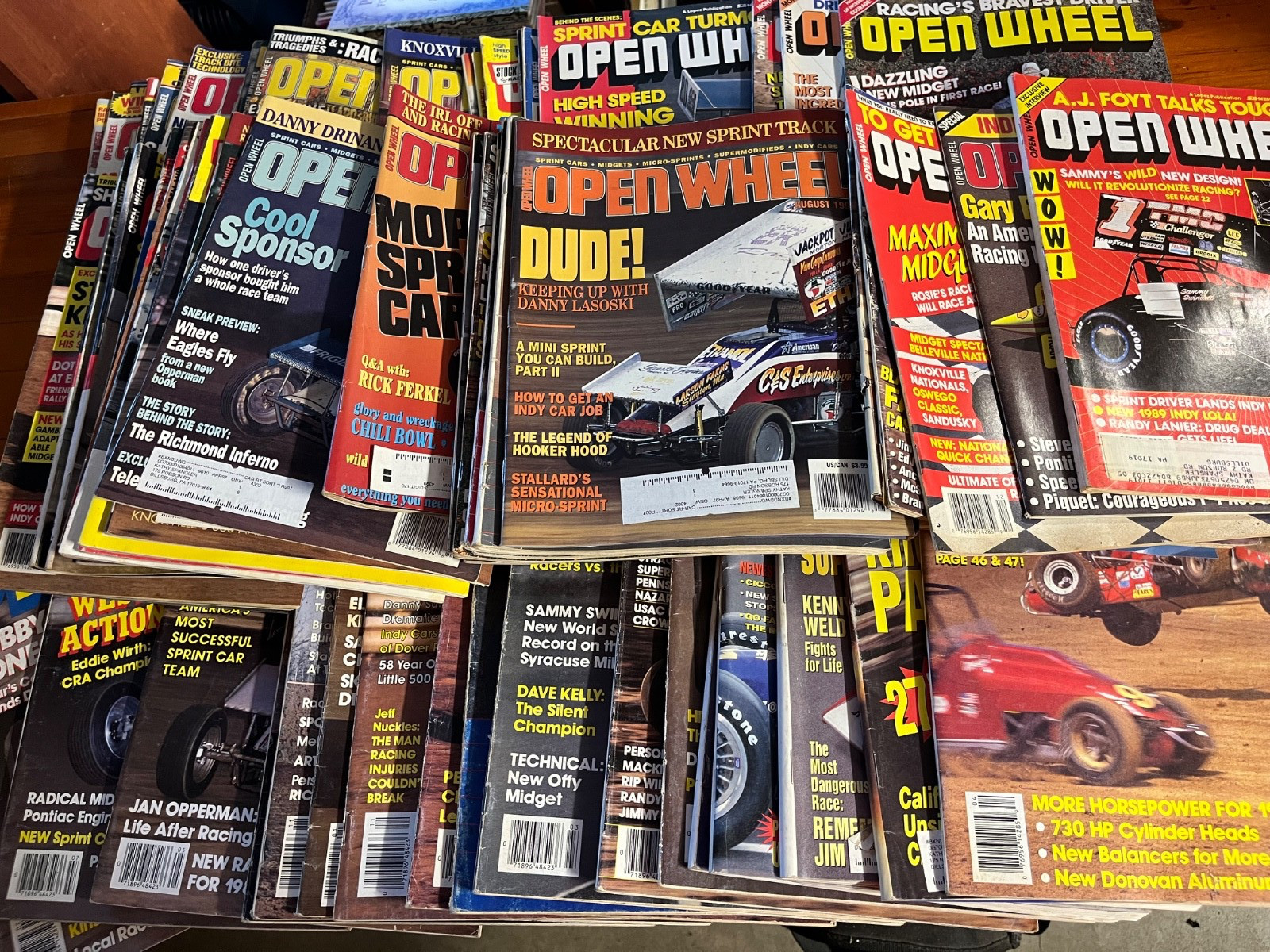 Open Wheel Magazine 67 Issue Lot Sprint Car Stock Car Racing Vintage 1980s 1990s