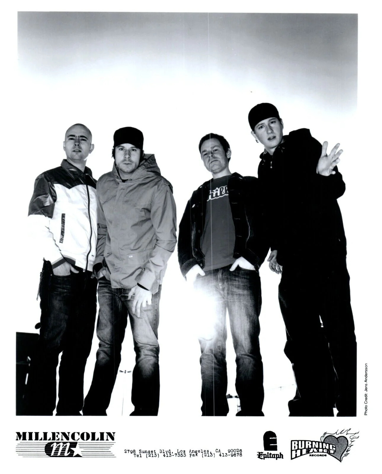 Y2K Millencolin M Music Band Promo Press Vintage Original Hollywood Photo 8x10