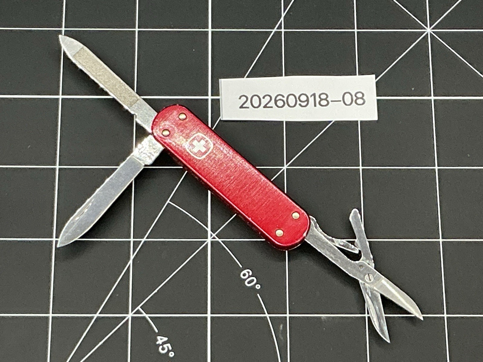 70-80s CLIP Vintage Victorinox Swiss Army Knife Red Alox Companion ROSTFREI