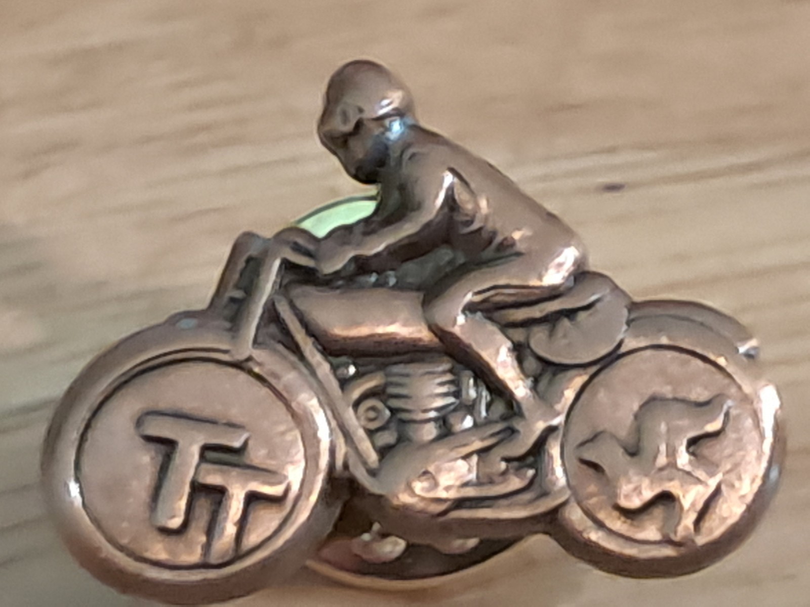 isle of man TT tourist trophy small pin badge  iom manx man