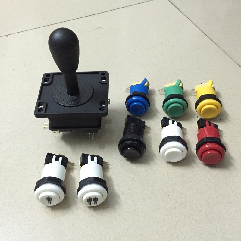 Arcade HAPP Competition 4 Way Joysticks And Buttons KIT for Multicade Jamma MAME