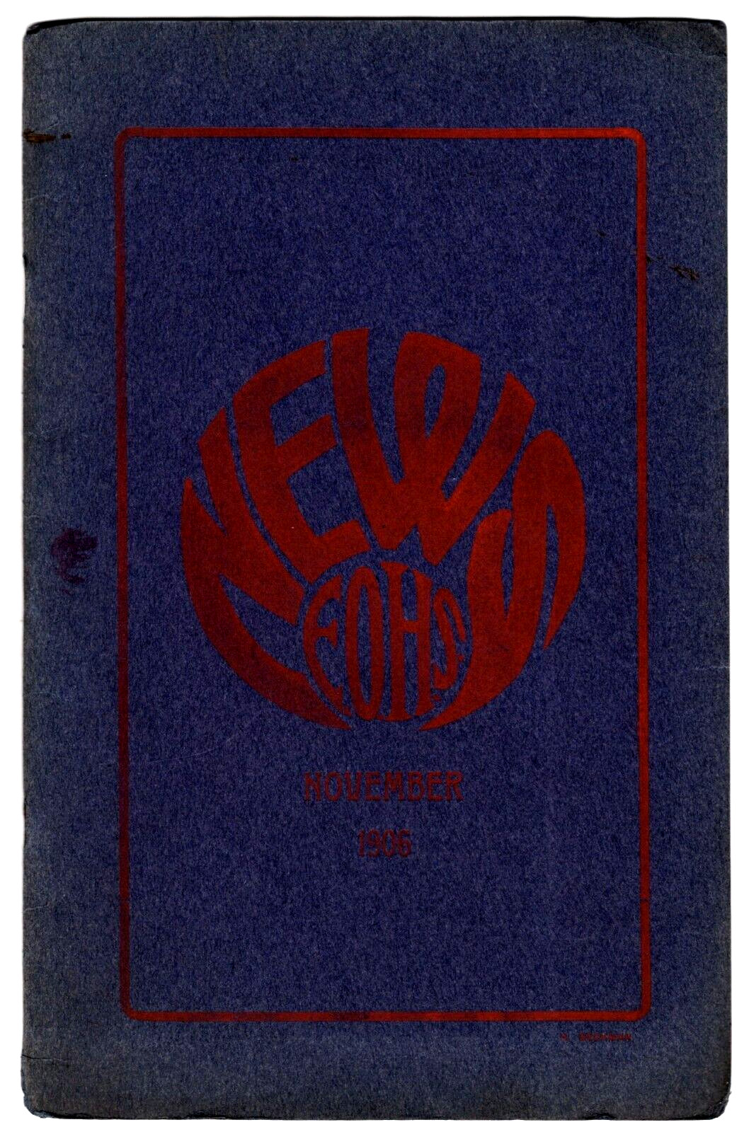 E-O-H-S News, November 1906, by the East Orange High School, Vol VIII No. 2