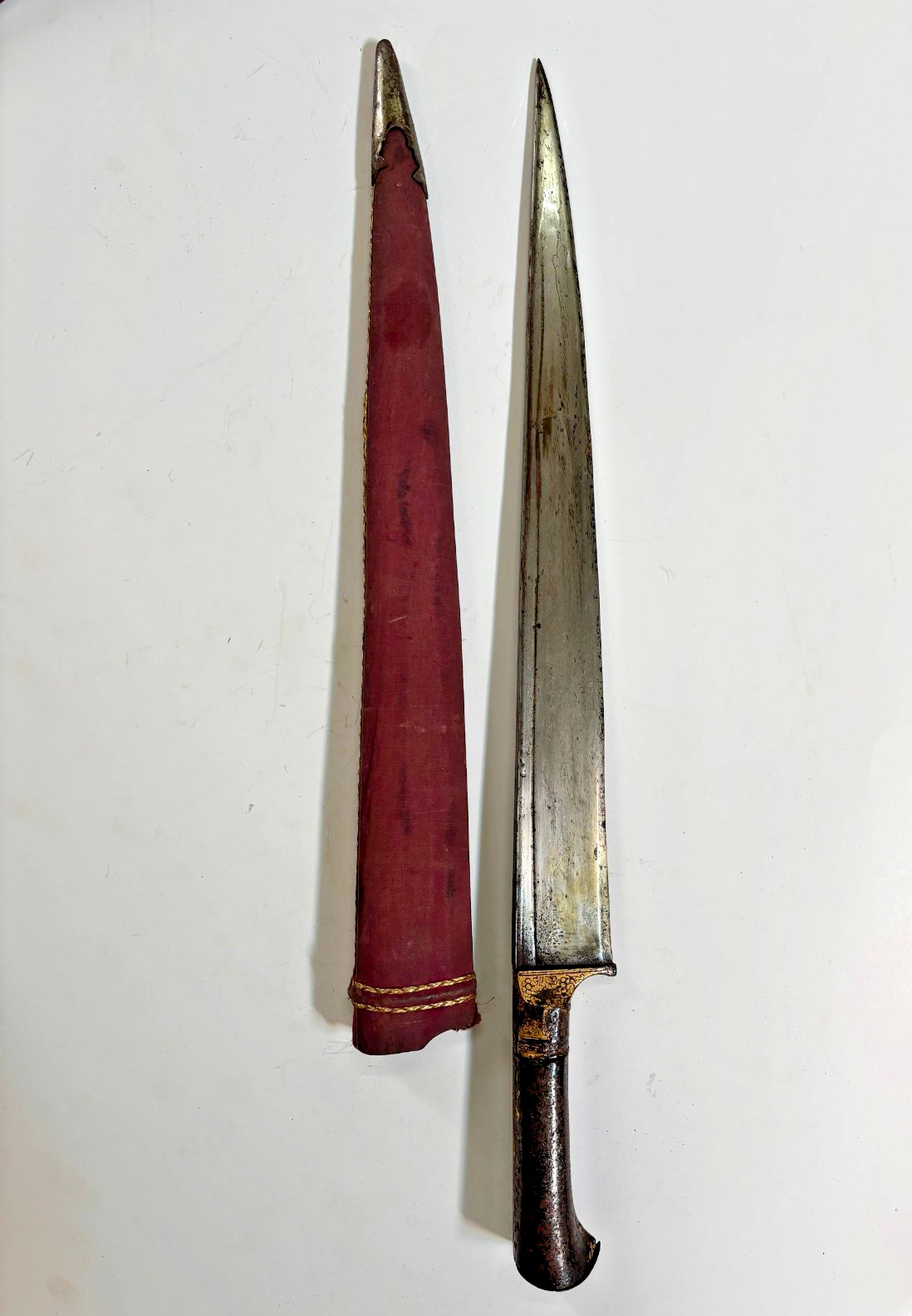Gold Work KOFTGARI Khanjar Wootz Dagger Antique Very Rare Collectible 24\'